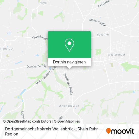 Dorfgemeinschaftskreis Wallenbrück Karte