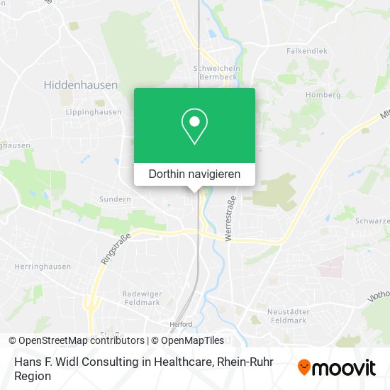 Hans F. Widl Consulting in Healthcare Karte