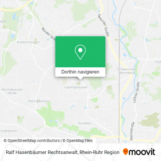 Ralf Hasenbäumer Rechtsanwalt Karte