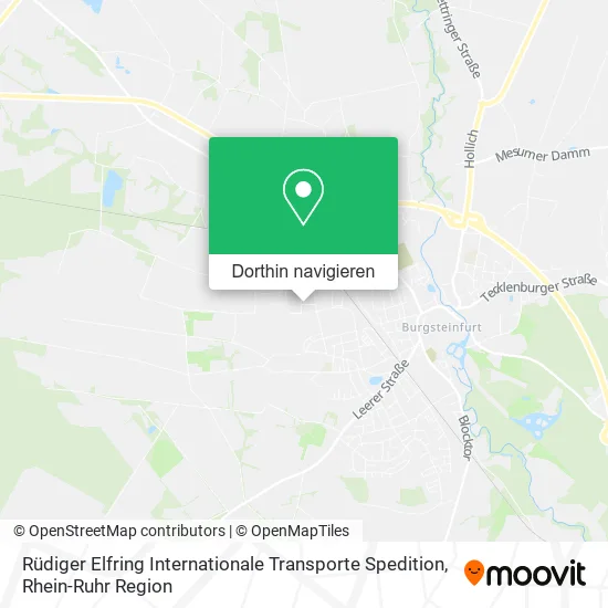 Rüdiger Elfring Internationale Transporte Spedition Karte