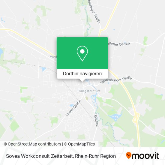 Sovea Workconsult Zeitarbeit Karte