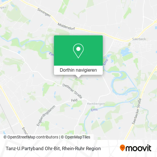 Tanz-U.Partyband Ohr-Bit Karte