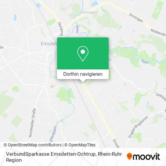 VerbundSparkasse Emsdetten-Ochtrup Karte