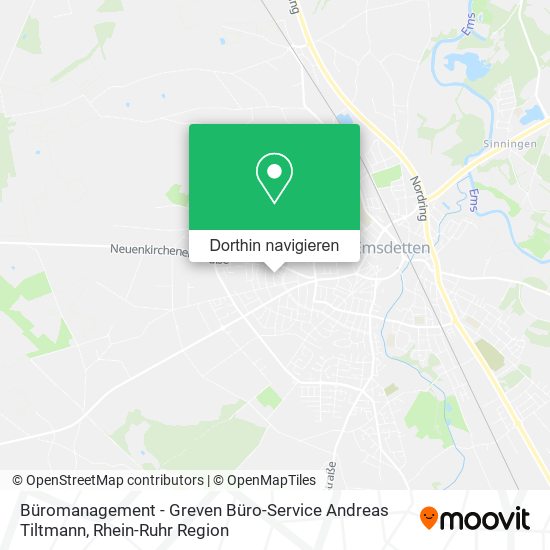 Büromanagement - Greven Büro-Service Andreas Tiltmann Karte