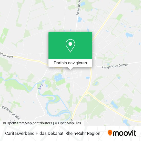 Caritasverband F. das Dekanat Karte