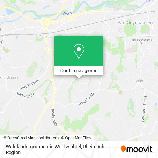 Waldkindergruppe die Waldwichtel Karte