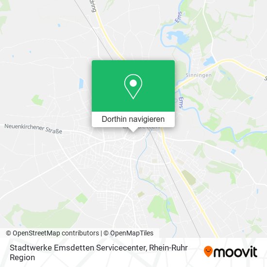 Stadtwerke Emsdetten Servicecenter Karte