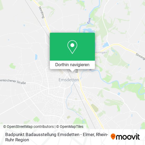 Badpunkt Badausstellung Emsdetten - Elmer Karte