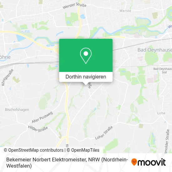 Bekemeier Norbert Elektromeister Karte