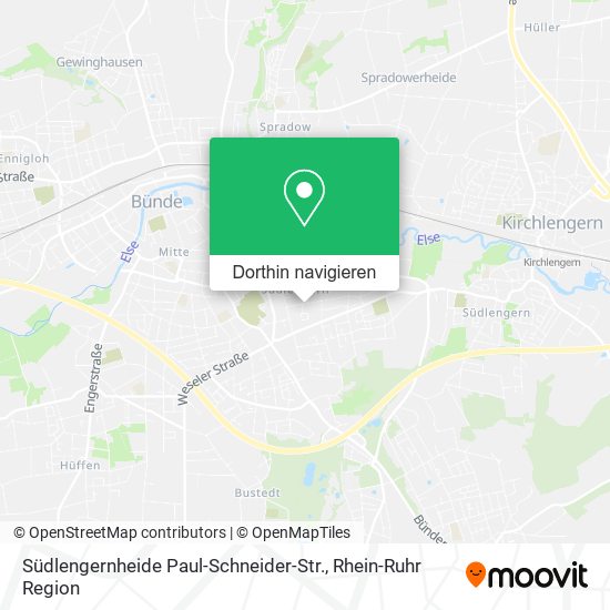 Südlengernheide Paul-Schneider-Str. Karte