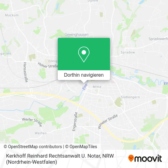 Kerkhoff Reinhard Rechtsanwalt U. Notar Karte