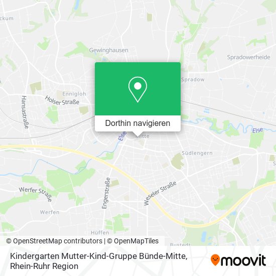 Kindergarten Mutter-Kind-Gruppe Bünde-Mitte Karte