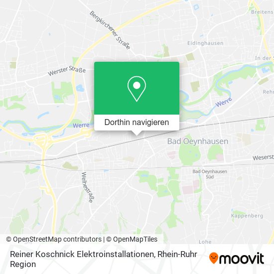 Reiner Koschnick Elektroinstallationen Karte