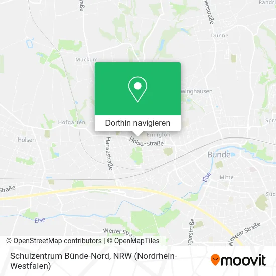 Schulzentrum Bünde-Nord Karte