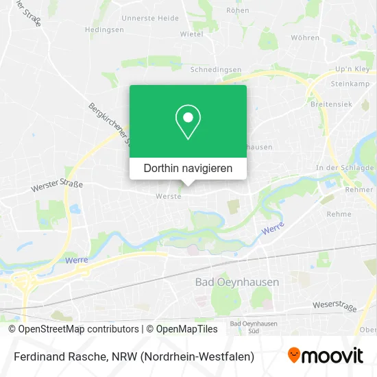 Ferdinand Rasche Karte