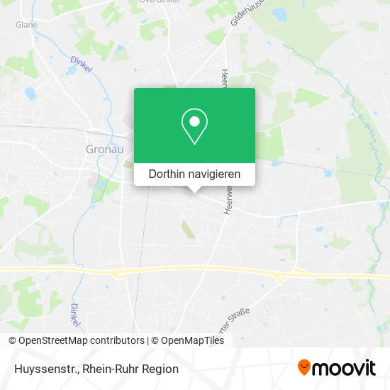 Huyssenstr. Karte