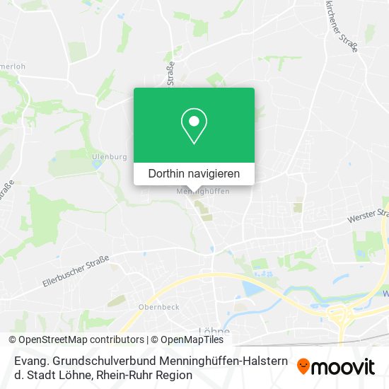 Evang. Grundschulverbund Menninghüffen-Halstern d. Stadt Löhne Karte
