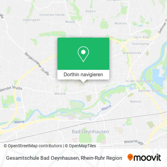 Gesamtschule Bad Oeynhausen Karte