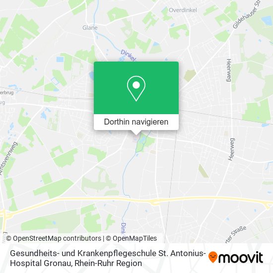 Gesundheits- und Krankenpflegeschule St. Antonius-Hospital Gronau Karte
