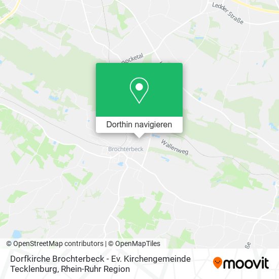 Dorfkirche Brochterbeck - Ev. Kirchengemeinde Tecklenburg Karte