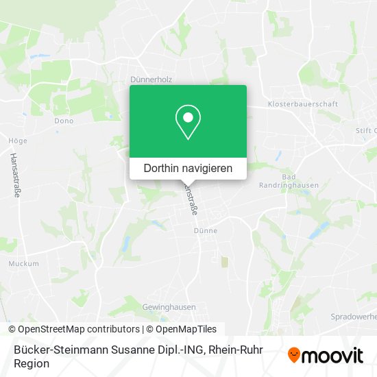 Bücker-Steinmann Susanne Dipl.-ING Karte