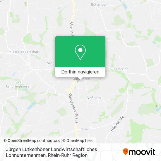 Jürgen Lütkenhöner Landwirtschaftliches Lohnunternehmen Karte