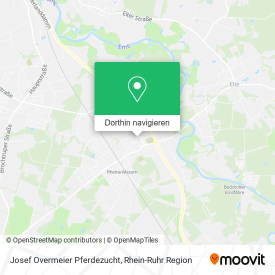Josef Overmeier Pferdezucht Karte
