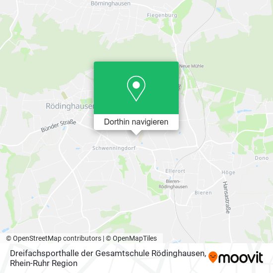Dreifachsporthalle der Gesamtschule Rödinghausen Karte