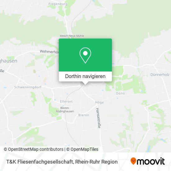 T&K Fliesenfachgesellschaft Karte