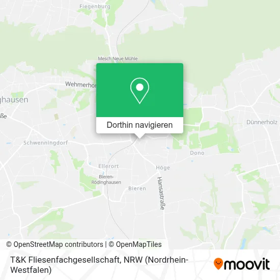 T&K Fliesenfachgesellschaft Karte