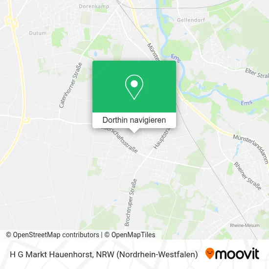 H G Markt Hauenhorst Karte