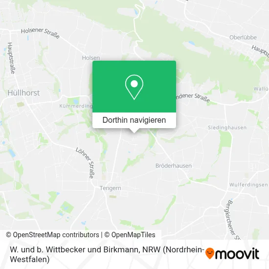 W. und b. Wittbecker und Birkmann Karte