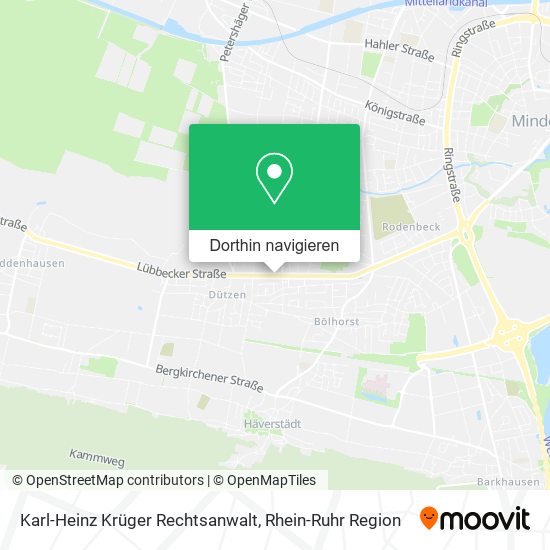Karl-Heinz Krüger Rechtsanwalt Karte
