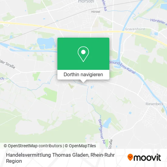 Handelsvermittlung Thomas Gladen Karte