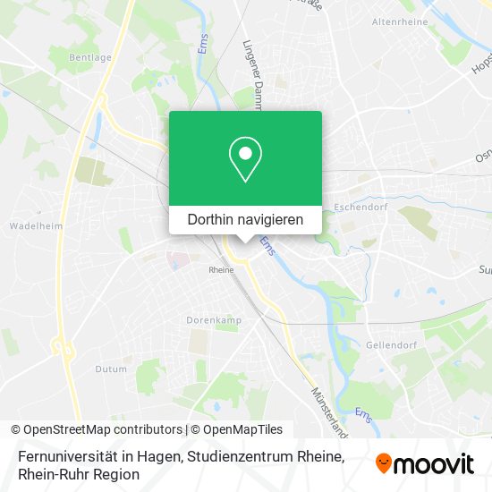 Fernuniversität in Hagen, Studienzentrum Rheine Karte