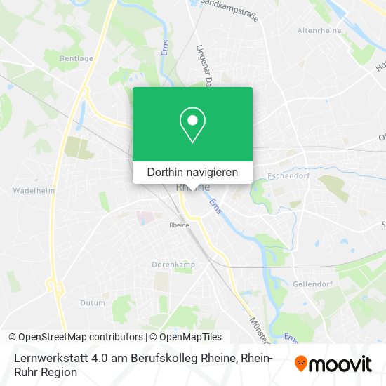 Lernwerkstatt 4.0 am Berufskolleg Rheine Karte