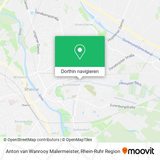 Anton van Wanrooy Malermeister Karte