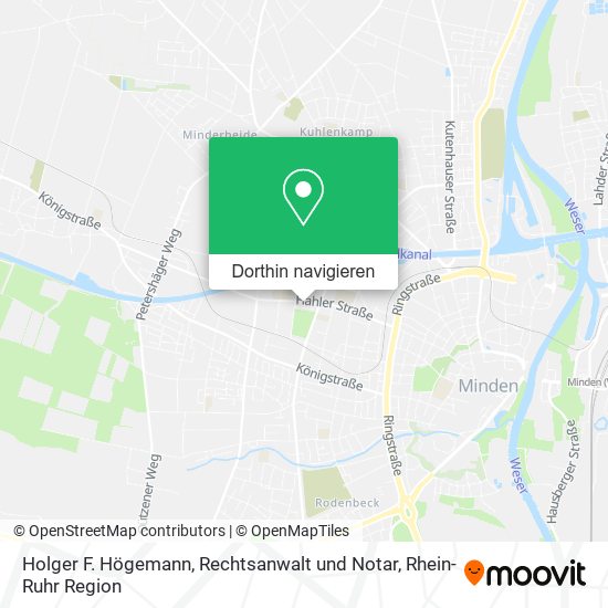 Holger F. Högemann, Rechtsanwalt und Notar Karte
