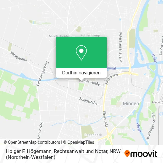 Holger F. Högemann, Rechtsanwalt und Notar Karte