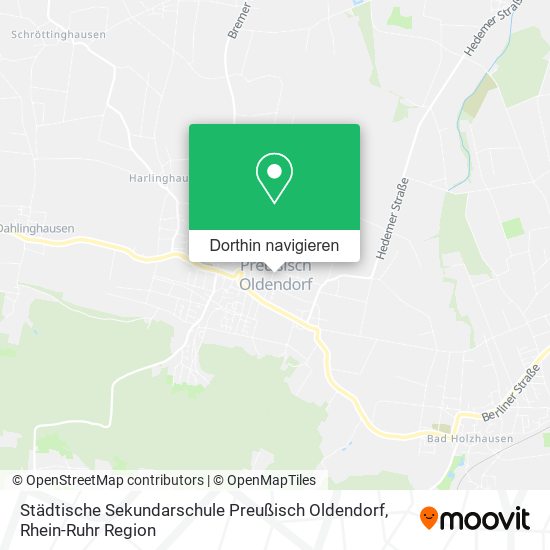 Städtische Sekundarschule Preußisch Oldendorf Karte