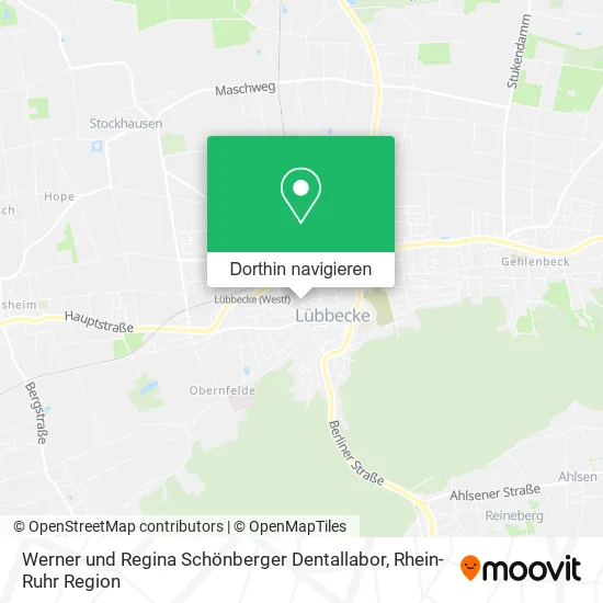 Werner und Regina Schönberger Dentallabor Karte