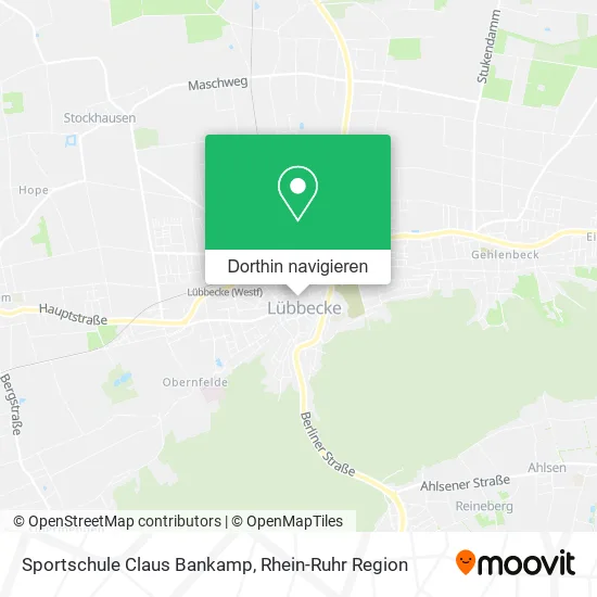 Sportschule Claus Bankamp Karte