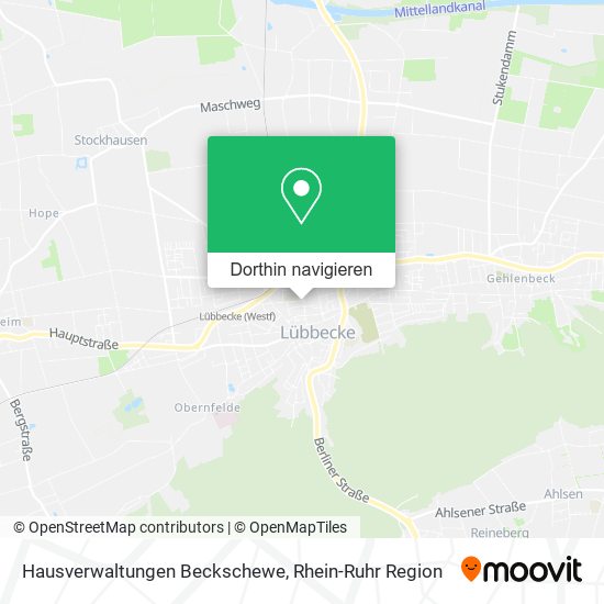 Hausverwaltungen Beckschewe Karte