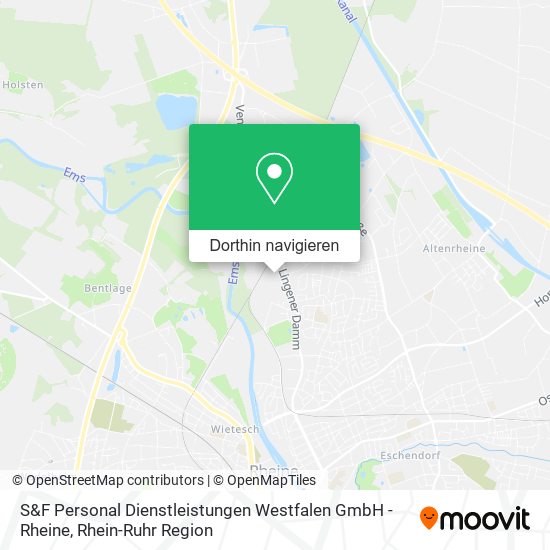S&F Personal Dienstleistungen Westfalen GmbH - Rheine Karte
