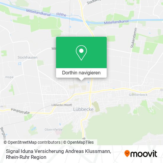Signal Iduna Versicherung Andreas Klussmann Karte