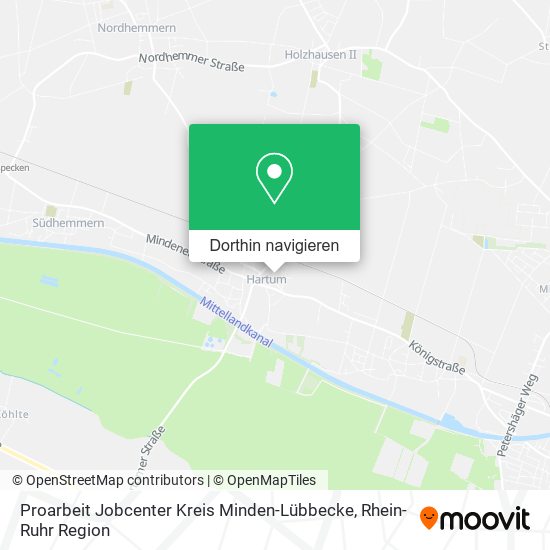Proarbeit Jobcenter Kreis Minden-Lübbecke Karte