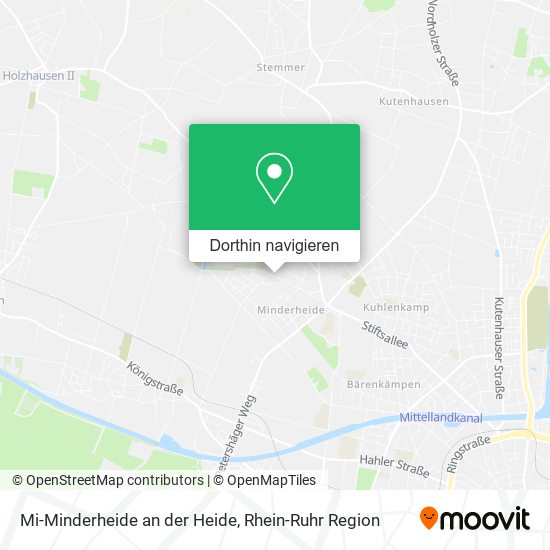 Mi-Minderheide an der Heide Karte