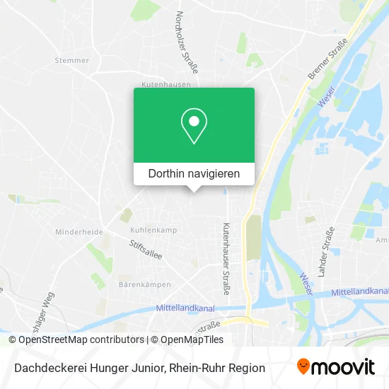 Dachdeckerei Hunger Junior Karte