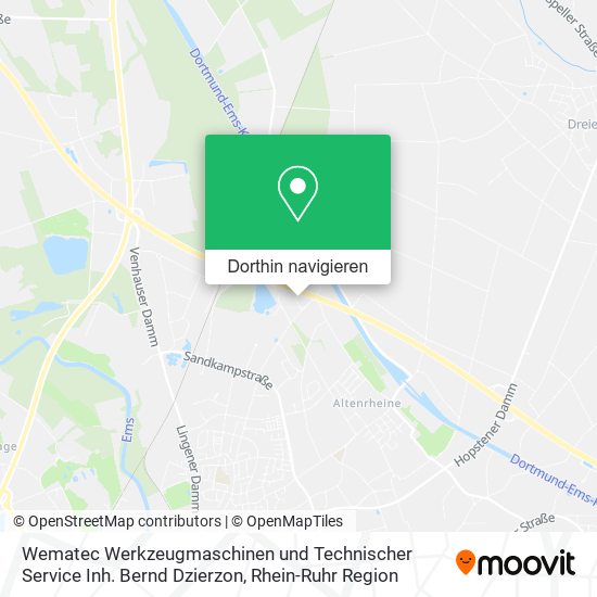 Wematec Werkzeugmaschinen und Technischer Service Inh. Bernd Dzierzon Karte