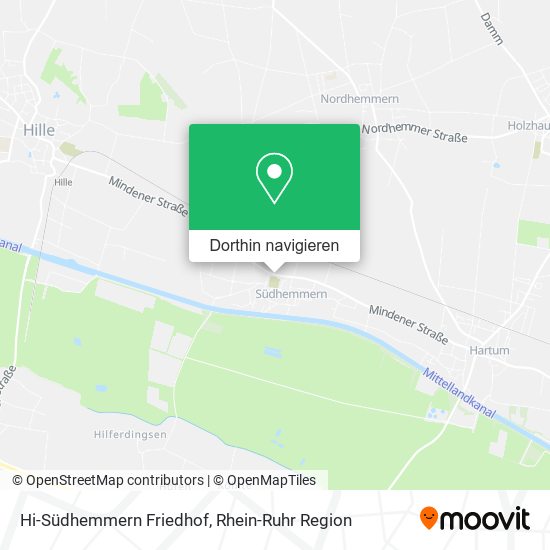 Hi-Südhemmern Friedhof Karte